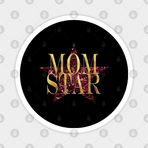 Sparkle and Shine MomSter Purple Foil Magnet by Angelic Gangster